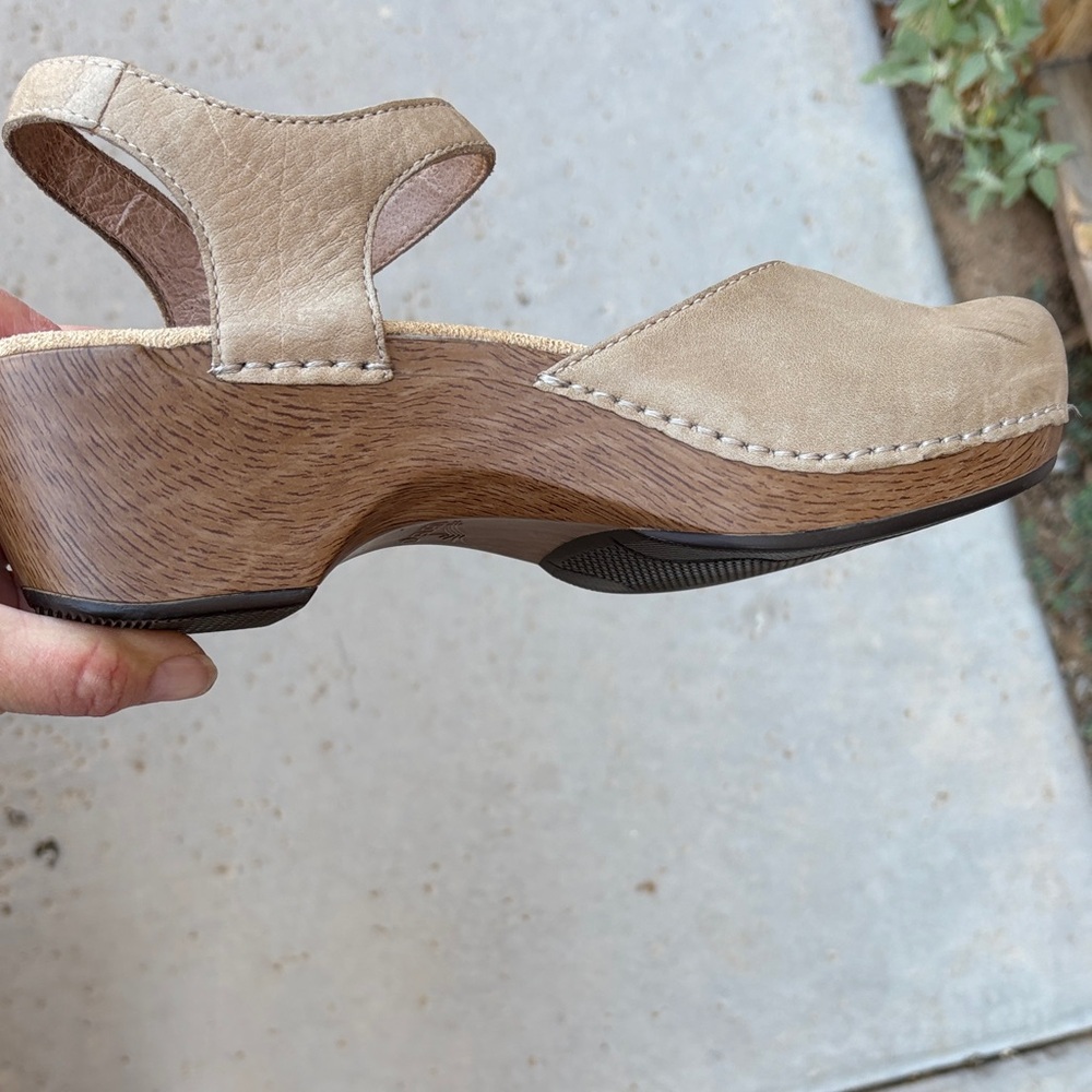 Dansko Tan Leather Mules - Picture 13 of 16